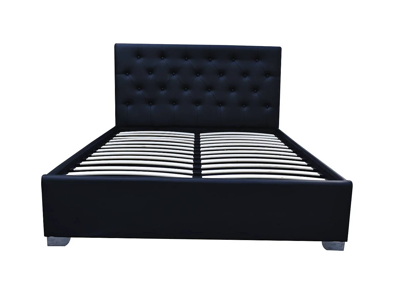 Lit double avec coffre "Tino" - 160 × 200 cm - Noir