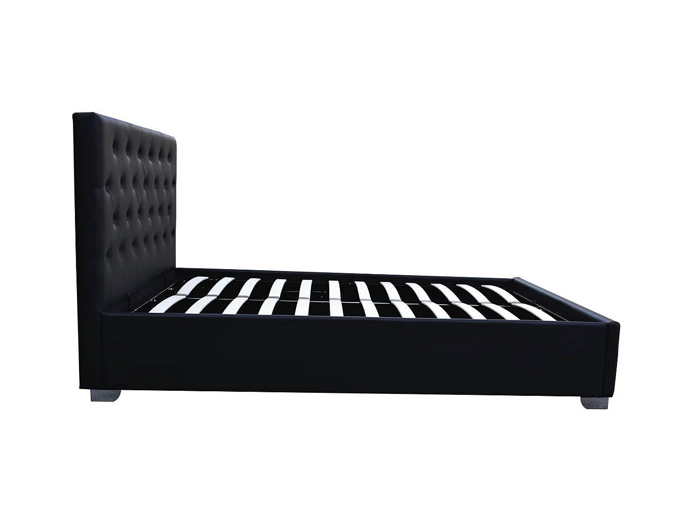 Doppelbett mit Bettkasten "Tino" - 140 x 190 cm - Schwarz