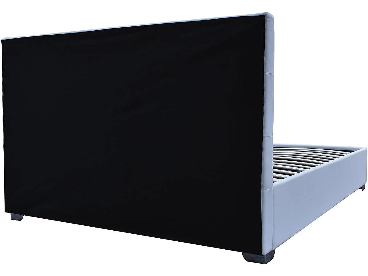 Lit double avec coffre "Tino" - 180 x 200 cm - Blanc