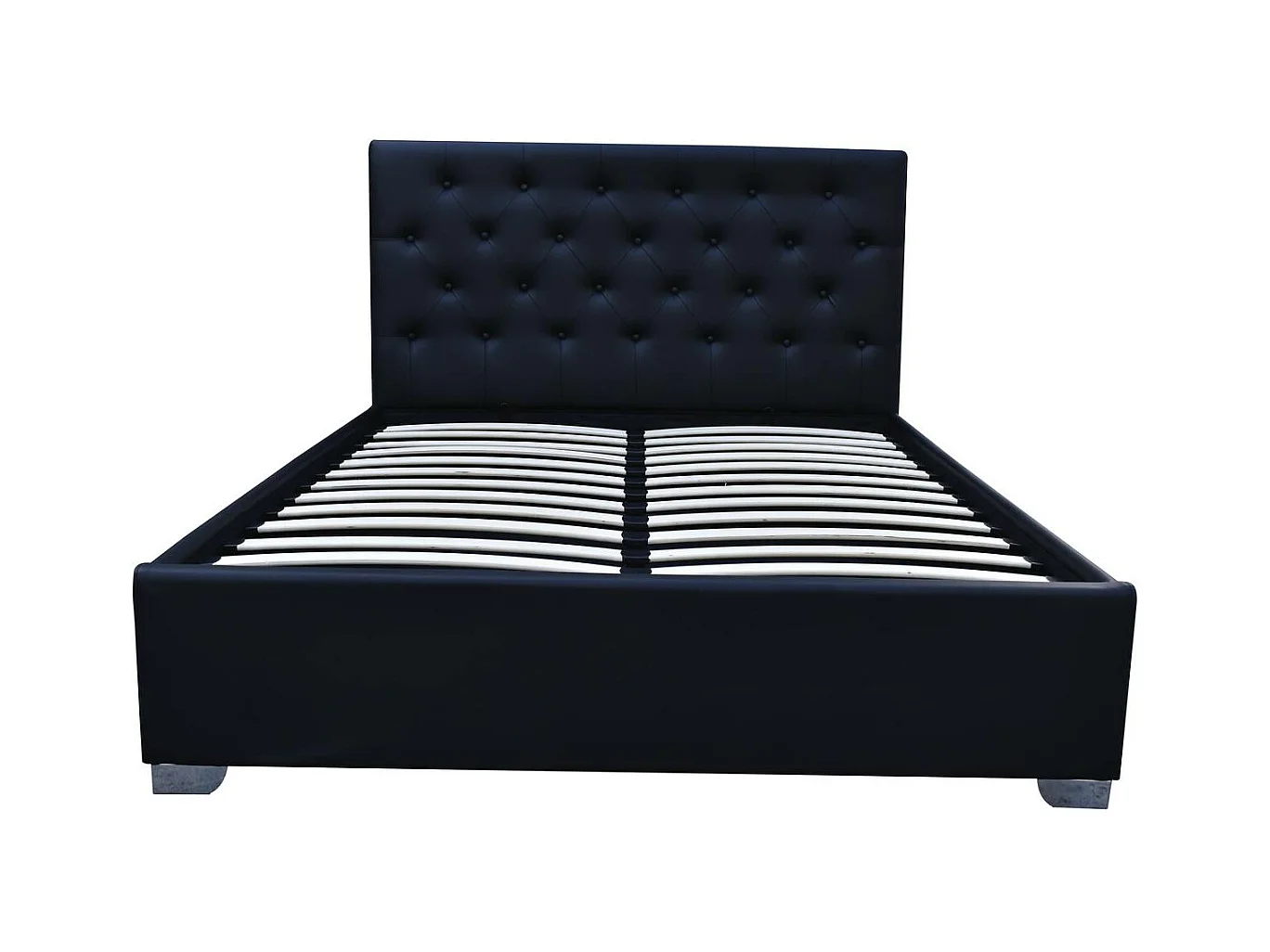 Lit double avec coffre "Tino" - 180 x 200 cm - Noir