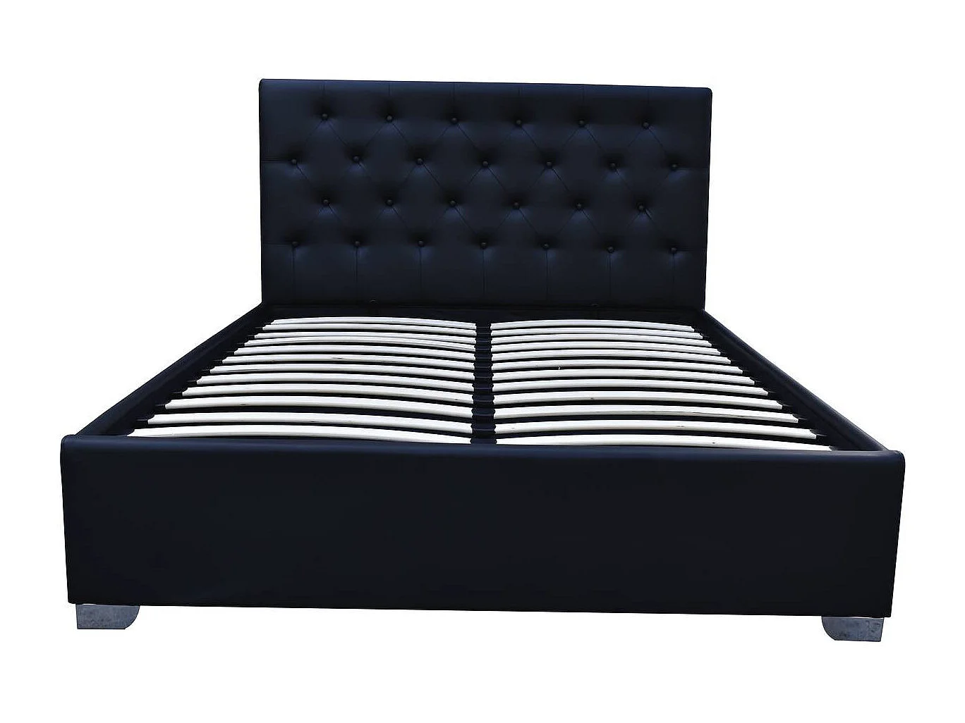 Letto matrimoniale con contenitore "TINO" - 180 x 200 cm - Nero