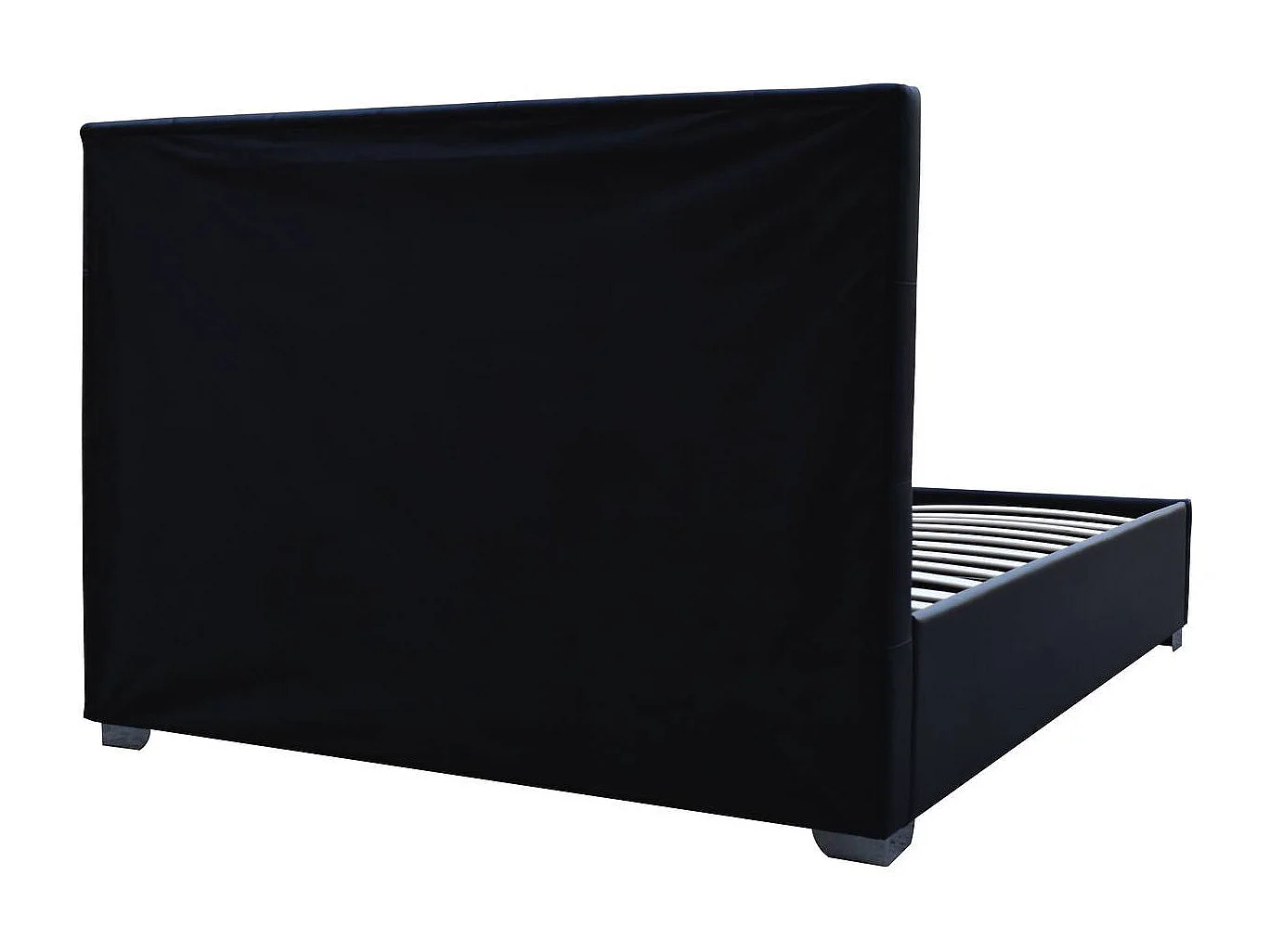 Letto matrimoniale con contenitore "TINO" - 180 x 200 cm - Nero