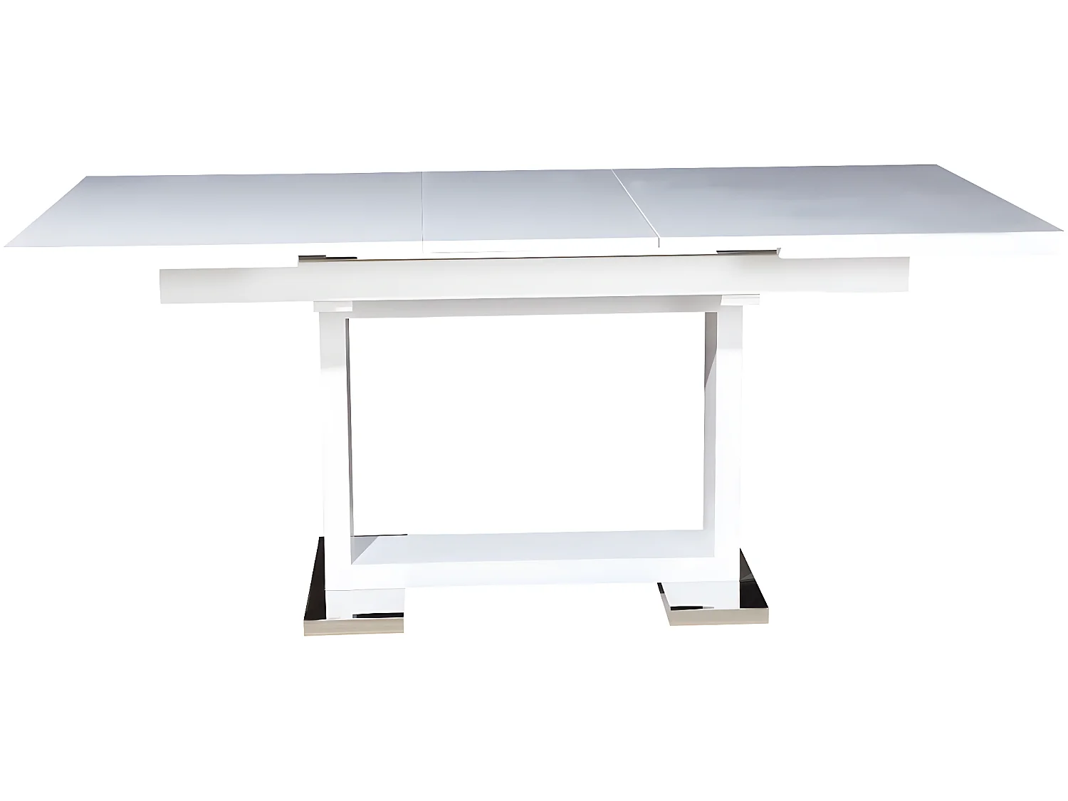 Table repas extensible "Toda" - 140/180 x 90 x 77 cm - Blanc