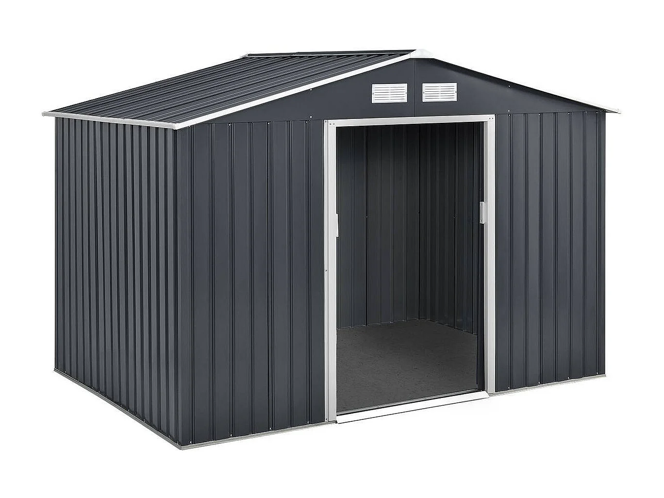 Tuinhuisje metaal "Vegas" - 5,29 m2 (4,83 m2 grondoppervlak) - Grijs