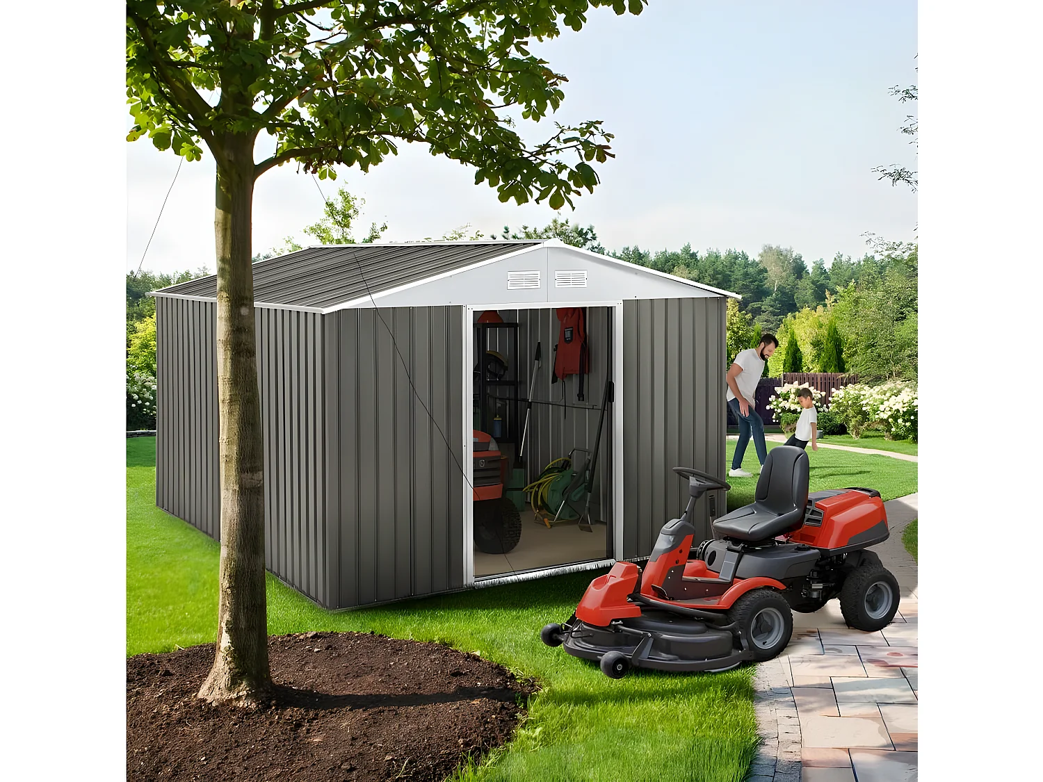 Szopa ogrodowa metalowa "Dallas" - 8,84  m2