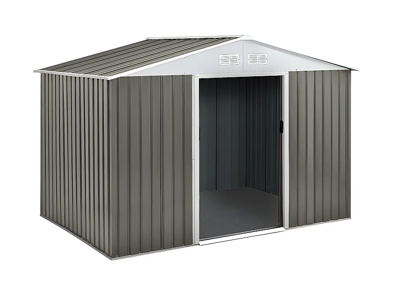 Gerätehaus aus Metall "Dallas" - 5,29 m2 (4,83 m2 Bodenfläche) - Taupe