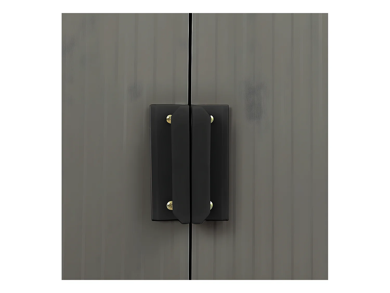 Abri de jardin métal "Dallas" - 5,29 m2 (4,83 m2 au sol) - Taupe