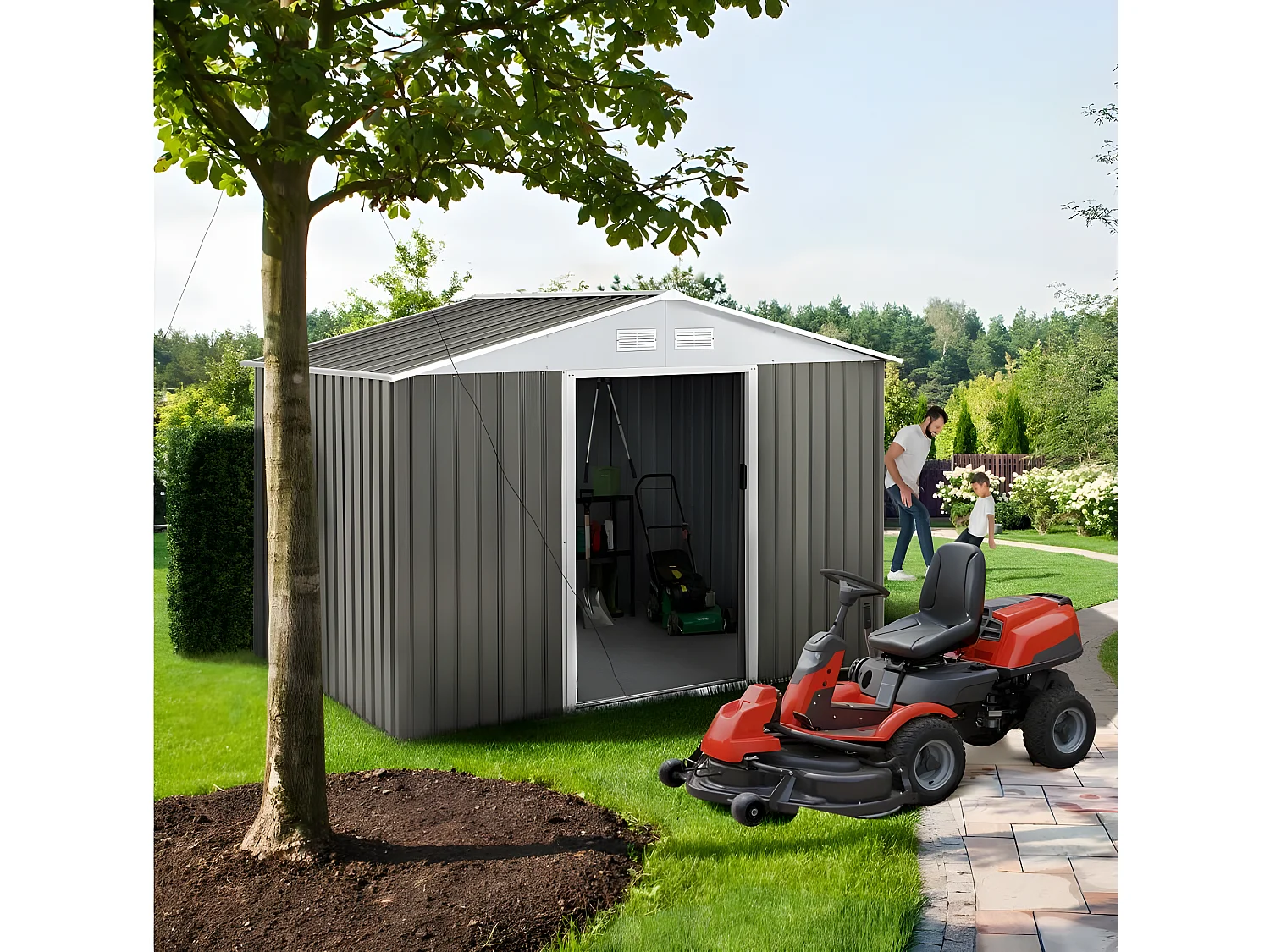 Szopa ogrodowa metalowa "Dallas" - 5,29 m2