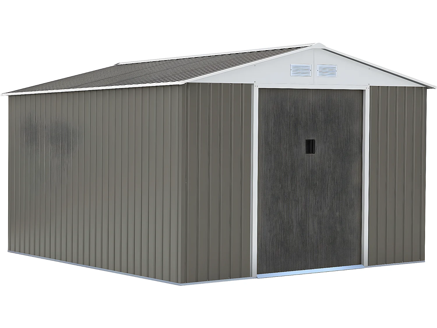 Tuinhuisje metaal "Dallas" - 12,99 m² - Taupe - grijs bruin