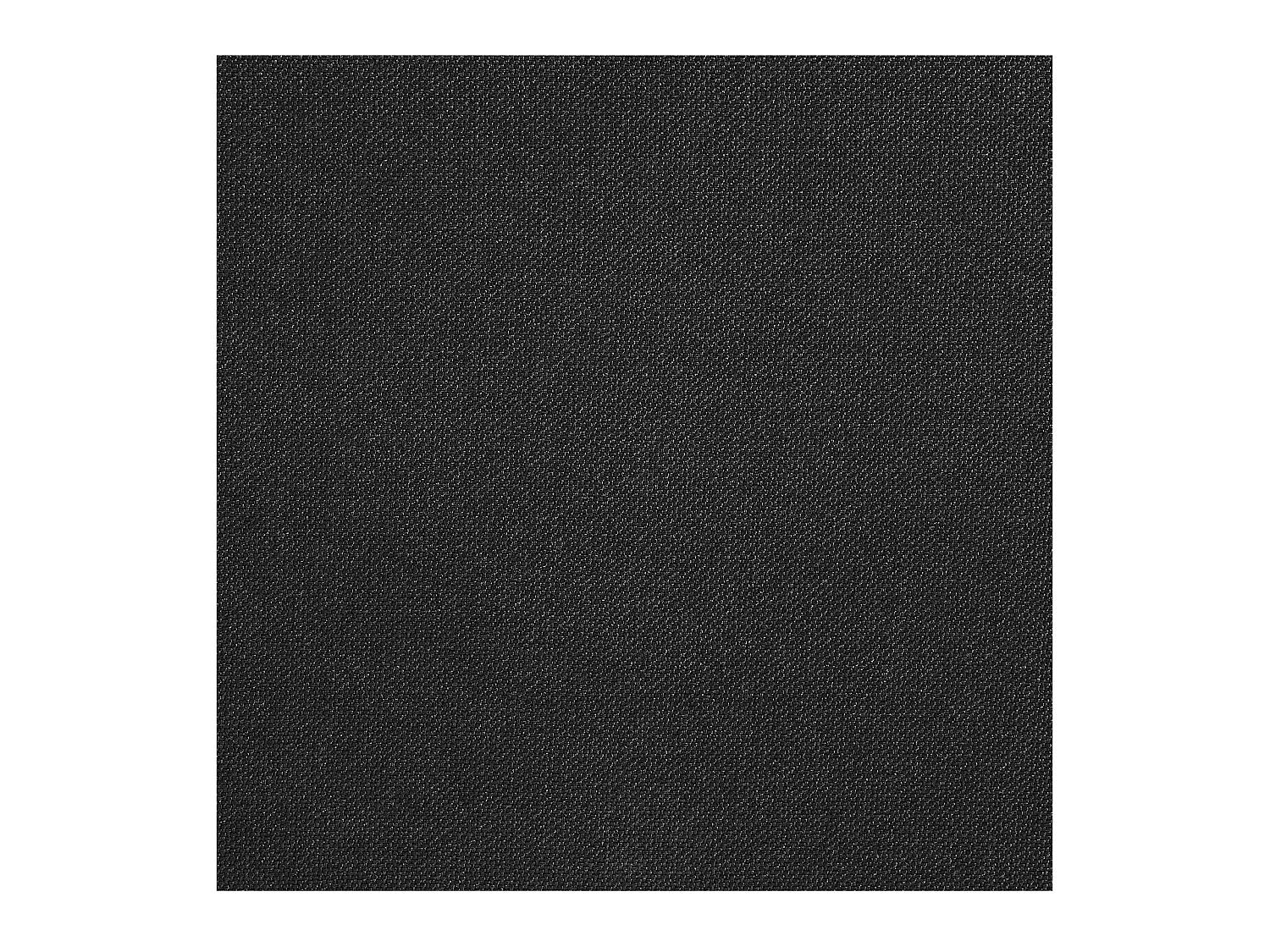 Lit futon double pour adulte NIZZA king size 180x200 cm 2 places / 2 personnes, avec sommier et pieds métal chromé, tissu noir