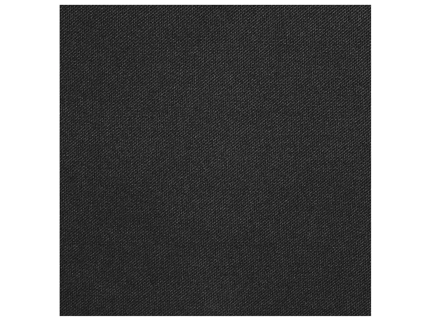 Lit futon double pour adulte NIZZA king size 180x200 cm 2 places / 2 personnes, avec sommier et pieds métal chromé, tissu noir