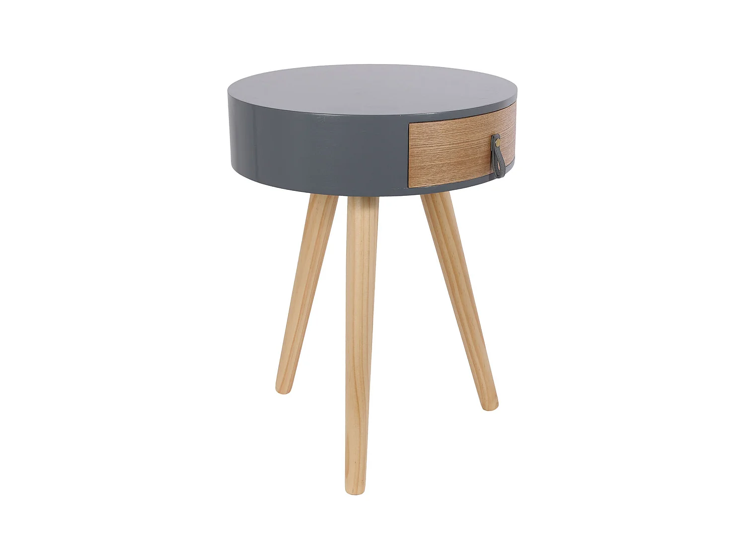 Chevet Nora Gris 34.5x34.5x47cm Gris