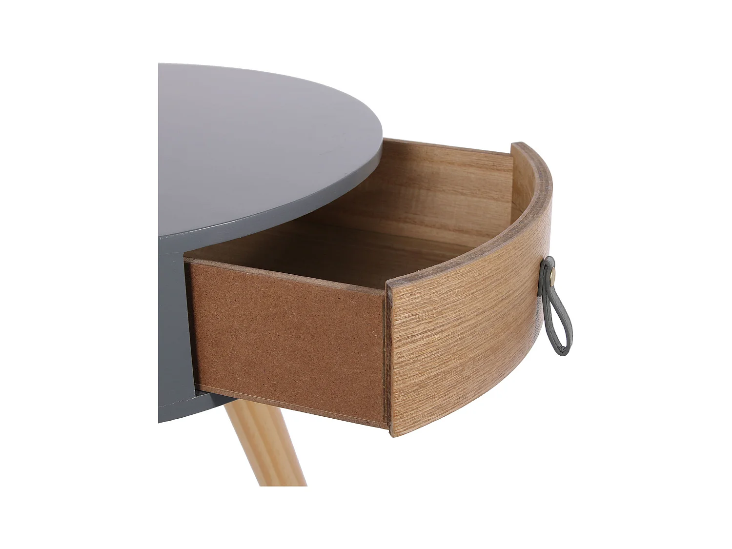 Chevet Nora Gris 34.5x34.5x47cm Gris