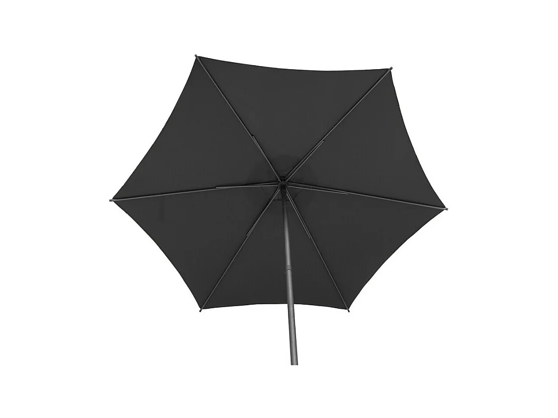 Parasol droit rond 2,7m Soya ardoise Hespéride
