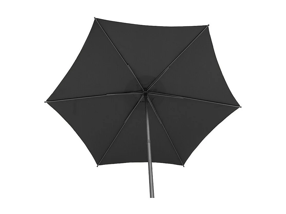 Parasol droit rond 2,7m Soya ardoise Hespéride