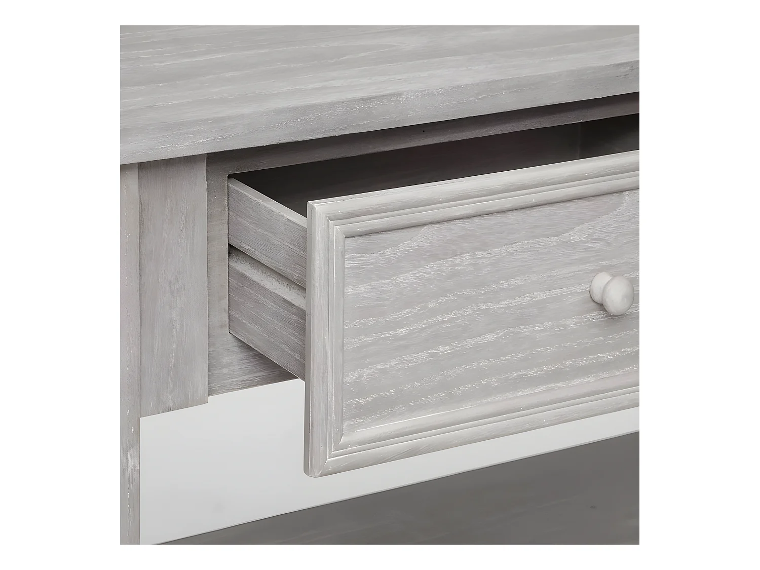 Console 2 Tiroirs en Bois "Charme" 110cm Naturel