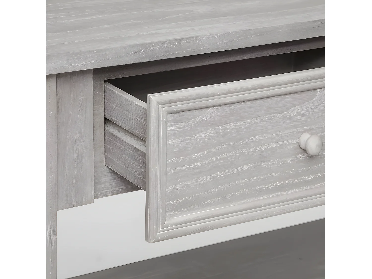 Console 2 Tiroirs en Bois "Charme" 110cm Naturel