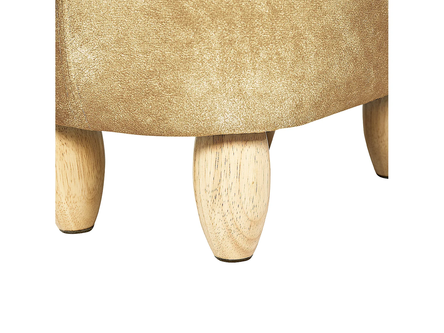 Tabouret de rangement animal FOX Velours Orange