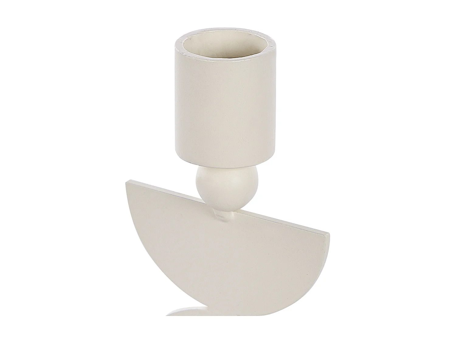 Kandelaar set van 2 ijzer wit 13 cm DAPHNI