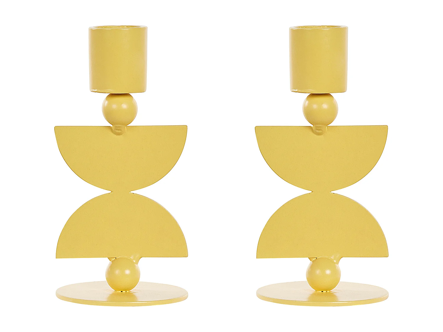 Kaarshouder DAPHNI Metaal 13 cm Geel