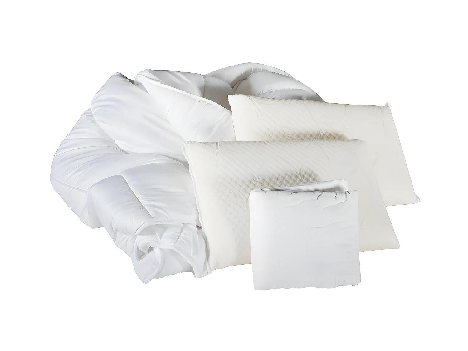 BELLECOUR LITERIE | Pack Prêt à dormir COLOMBE 180x200 cm | Matelas Mémoire de forme + Sommier + Accessoires