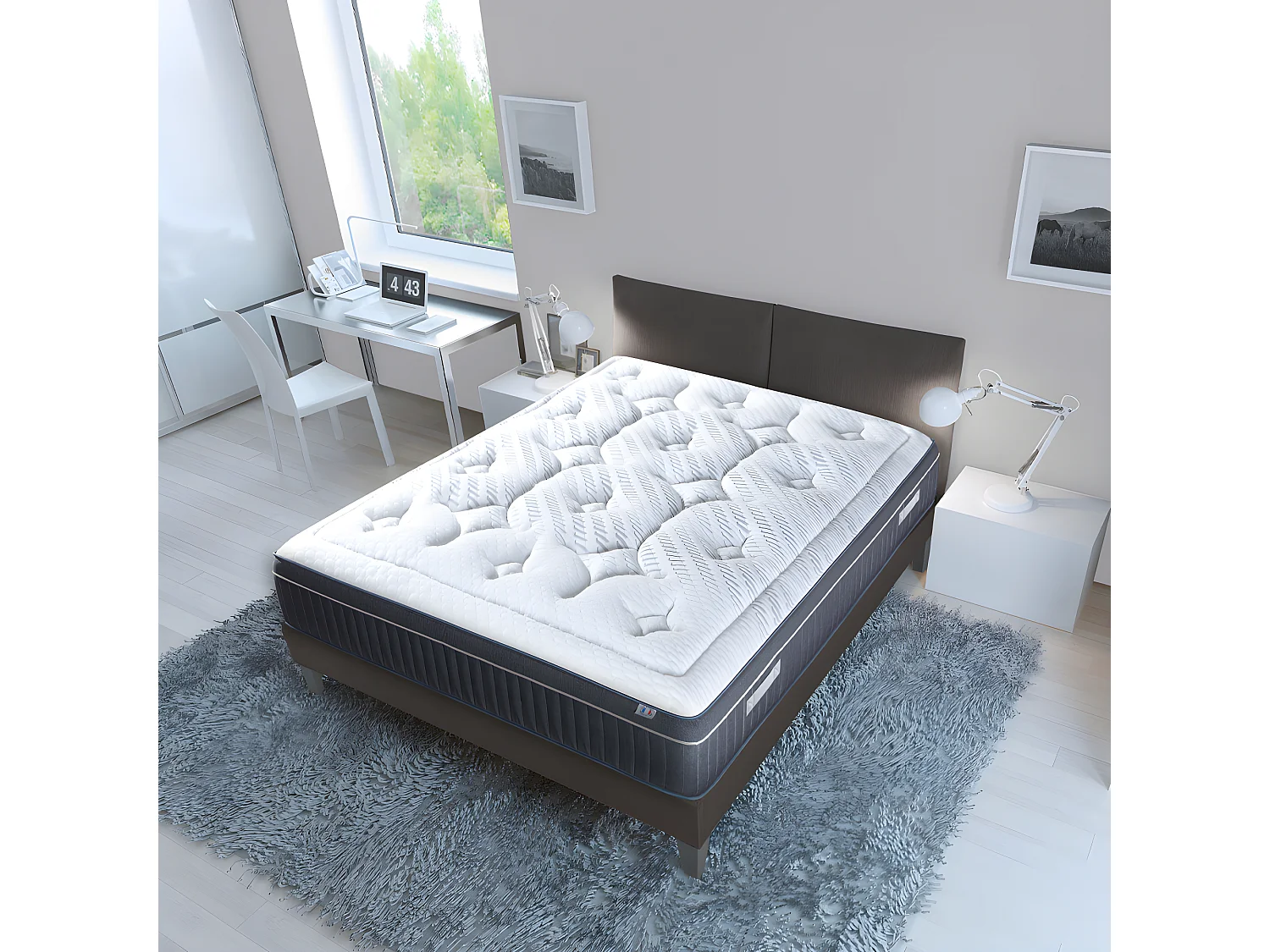 BELLECOUR LITERIE | Matelas COLOMBE 180x200 cm | Mousse avec mémoire de forme