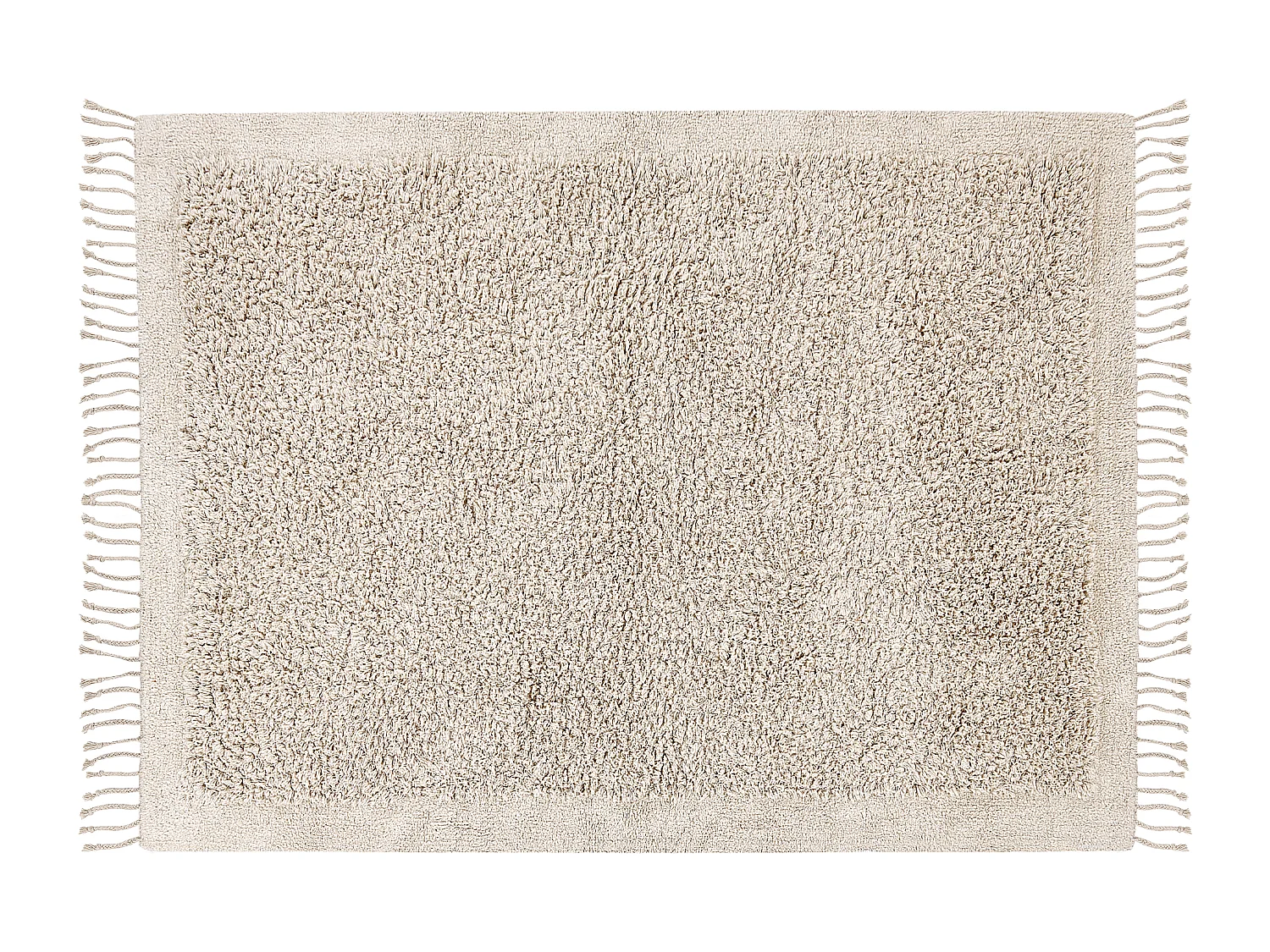 Vloerkleed katoen beige 140 x 200 cm BITLIS