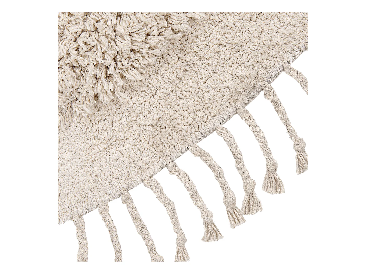 Tapis BITLIS Beige clair ø 140 cm Coton