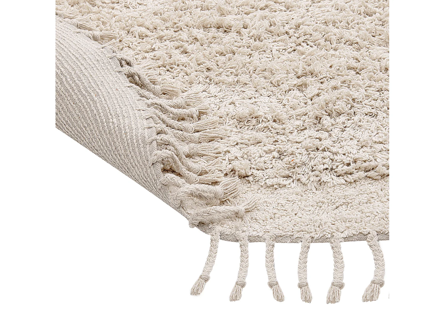 Tapis BITLIS Beige clair ø 140 cm Coton