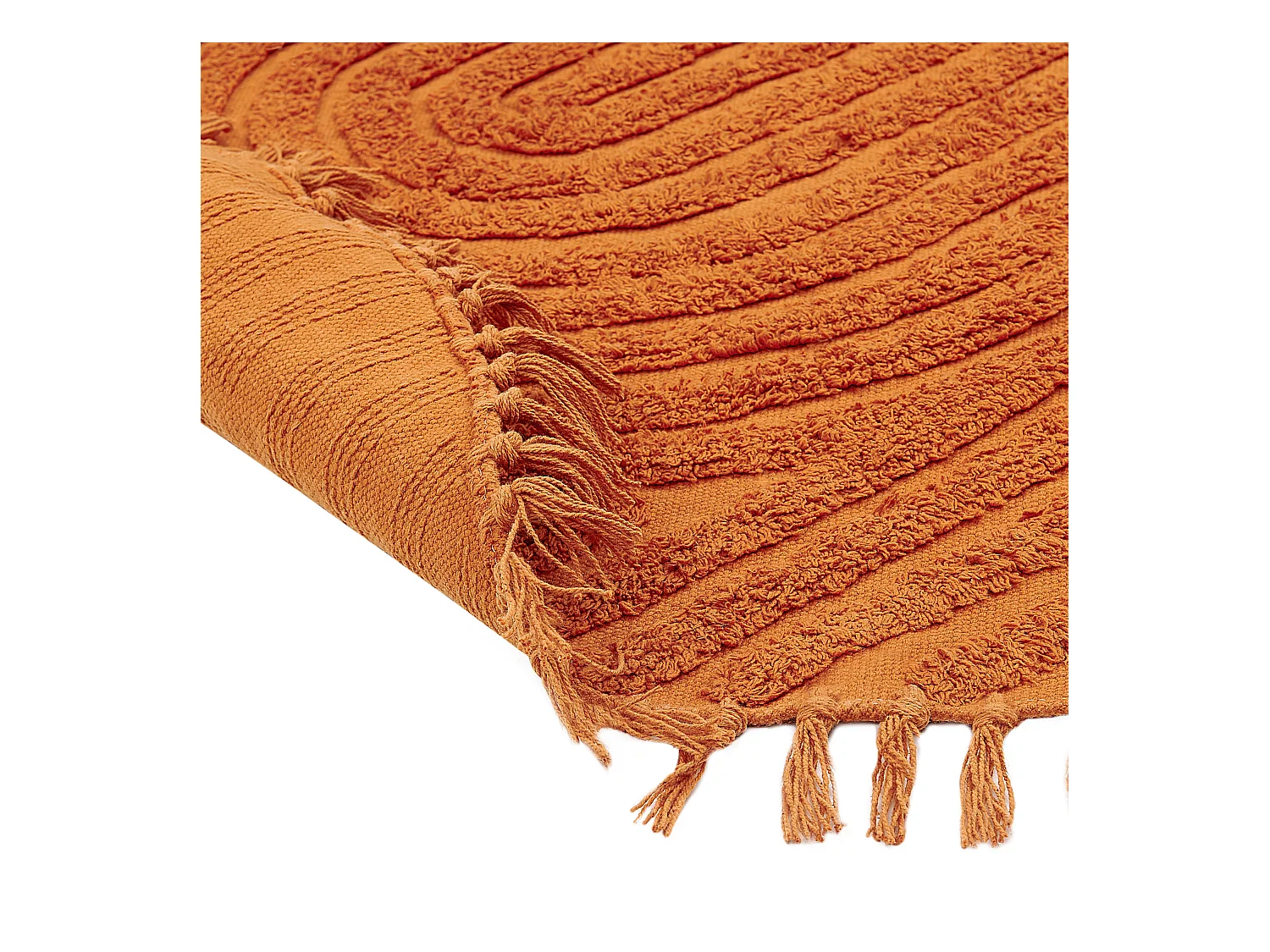 Tapis HALFETI Orange ø 140 cm Coton