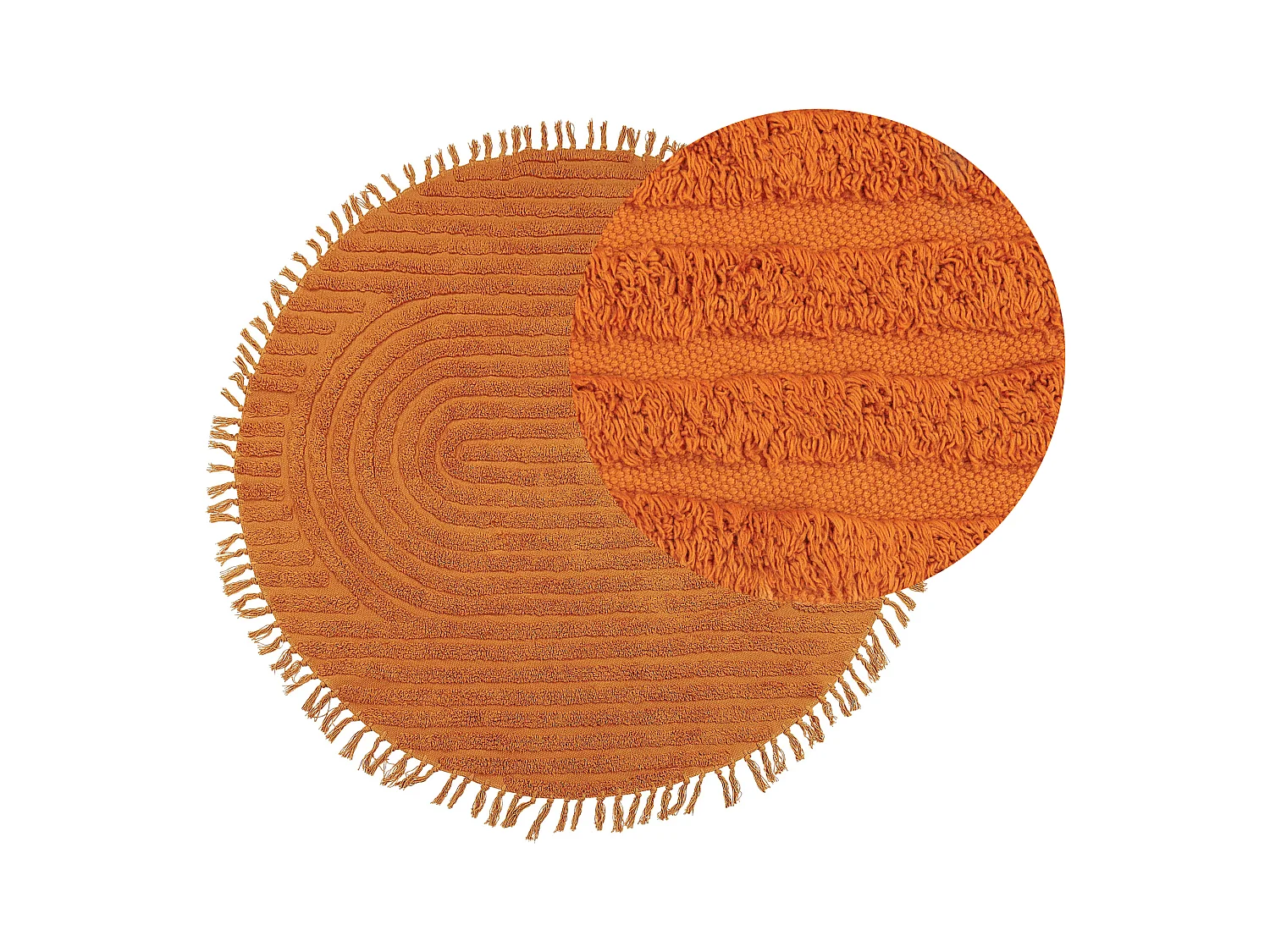 Tapis HALFETI Orange ø 140 cm Coton