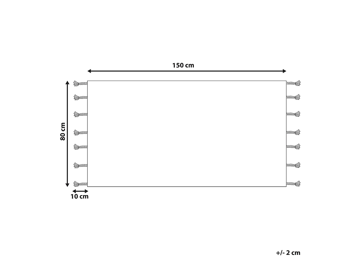 Alfombra de algodón beige claro 80 x 150 cm BITLIS