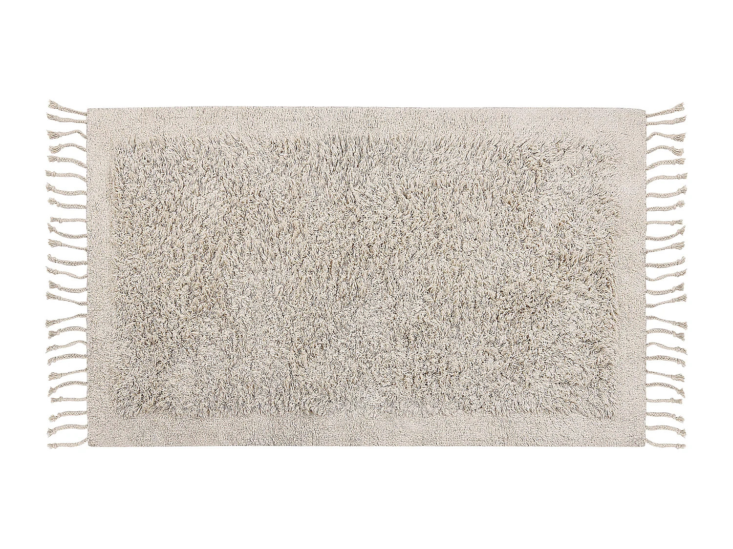 Alfombra de algodón beige claro 80 x 150 cm BITLIS