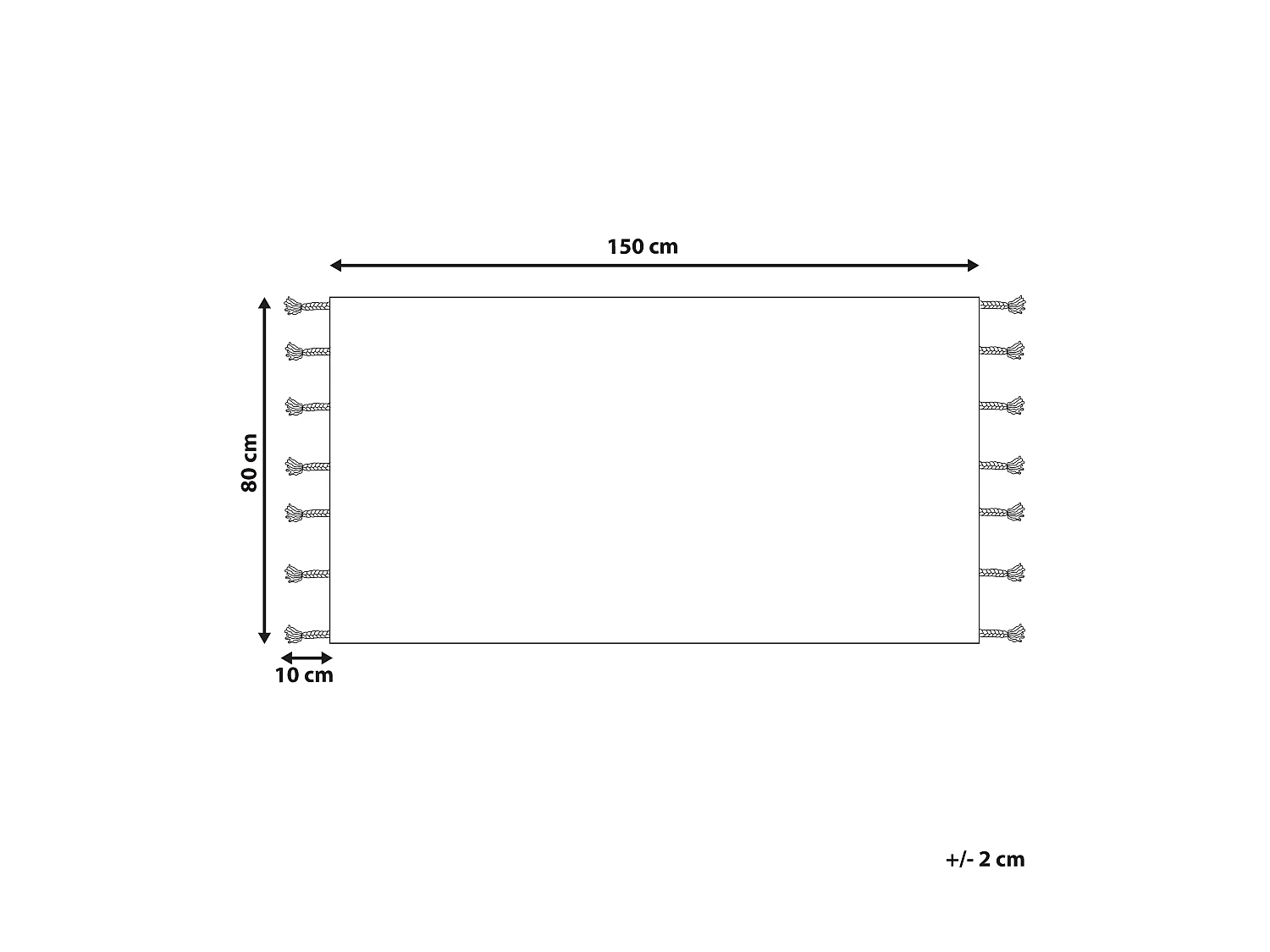 Tapis BITLIS Beige clair 80 x 150 cm Coton