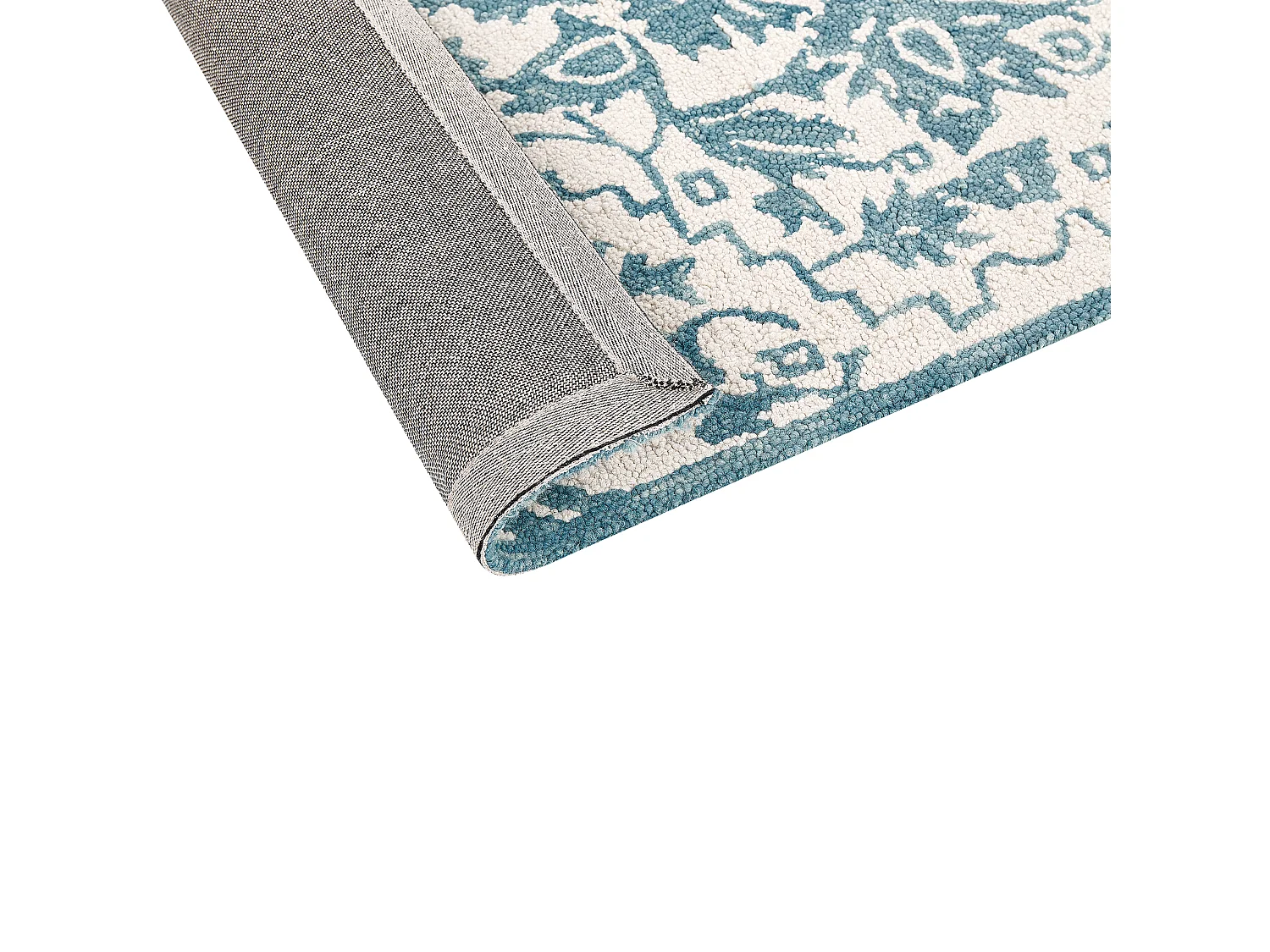 Tapis AHMETLI Bleu 140 x 200 cm Laine