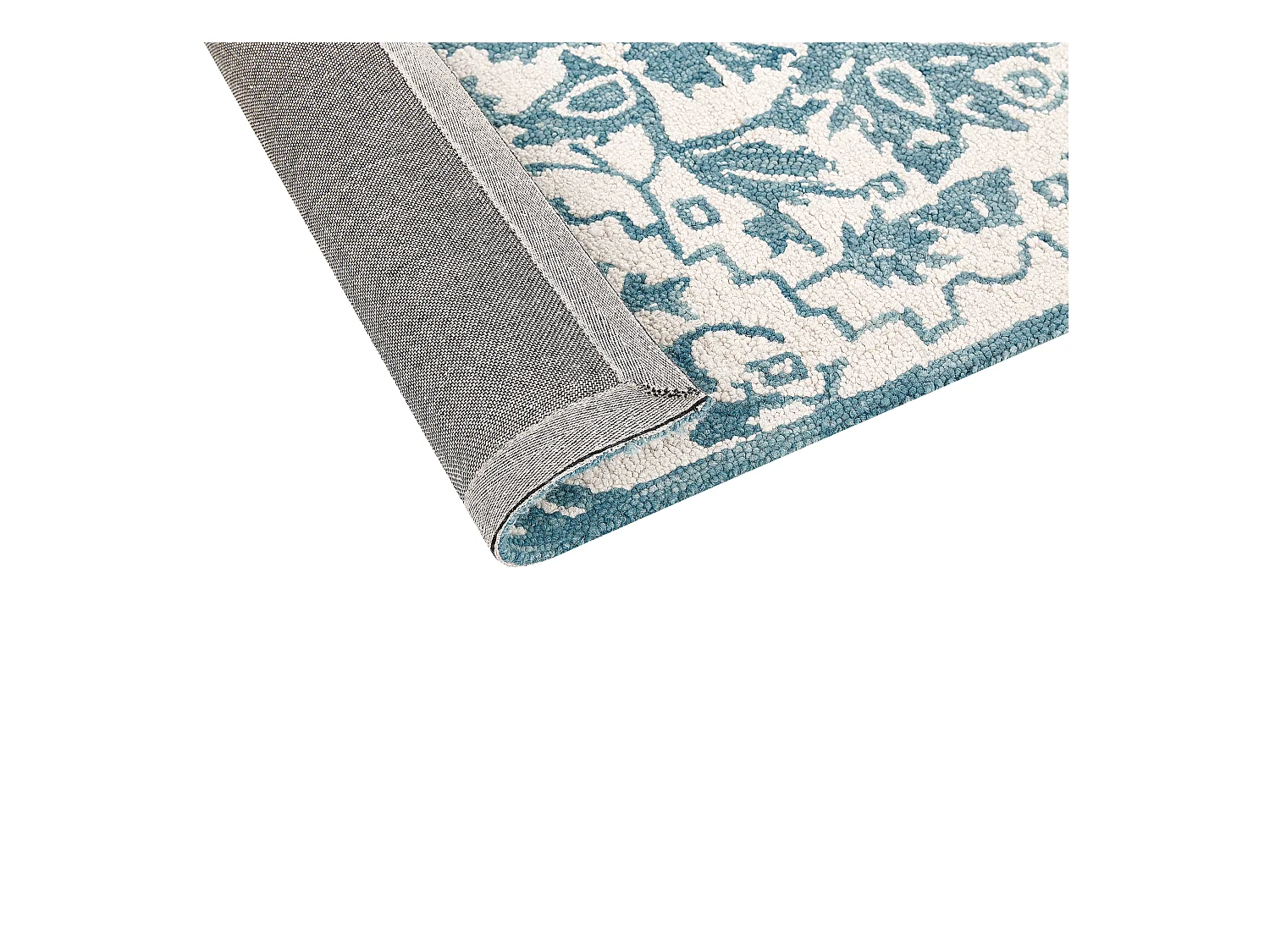 Tapis AHMETLI Bleu 200 x 200 cm Laine