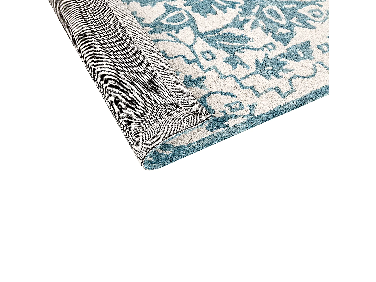 Tapis AHMETLI Bleu 200 x 200 cm Laine