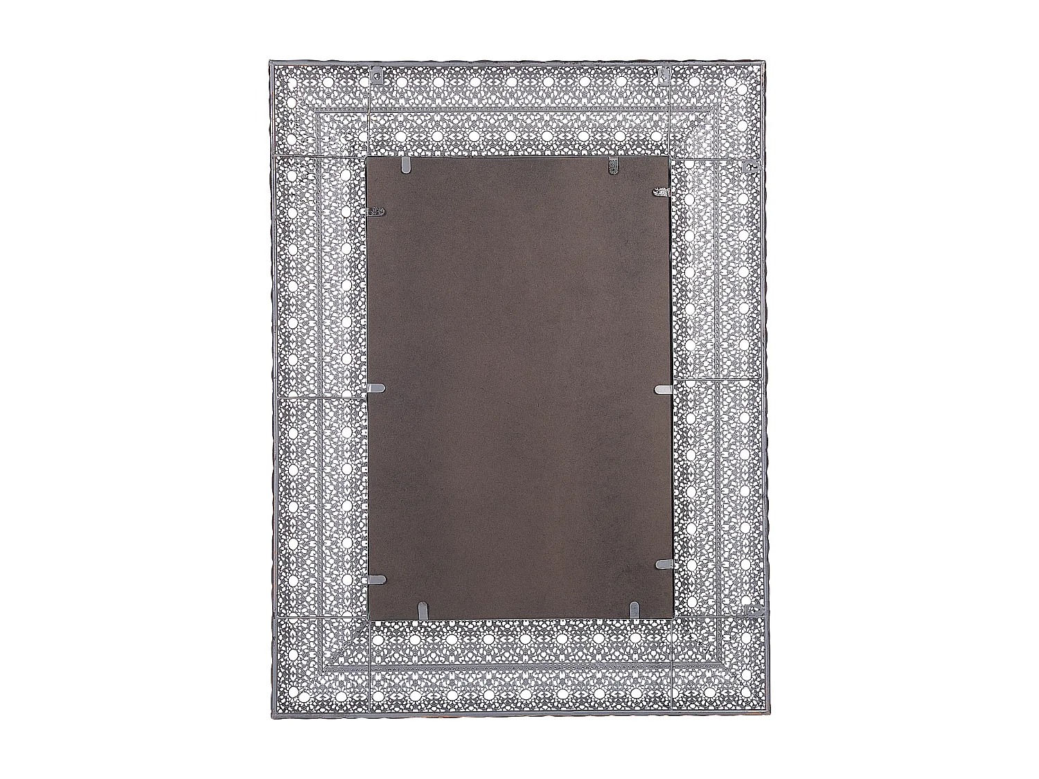 Moderner Wandspiegel in Gold 69 x 90 cm rechteckig marokkanischer Stil Dehradun