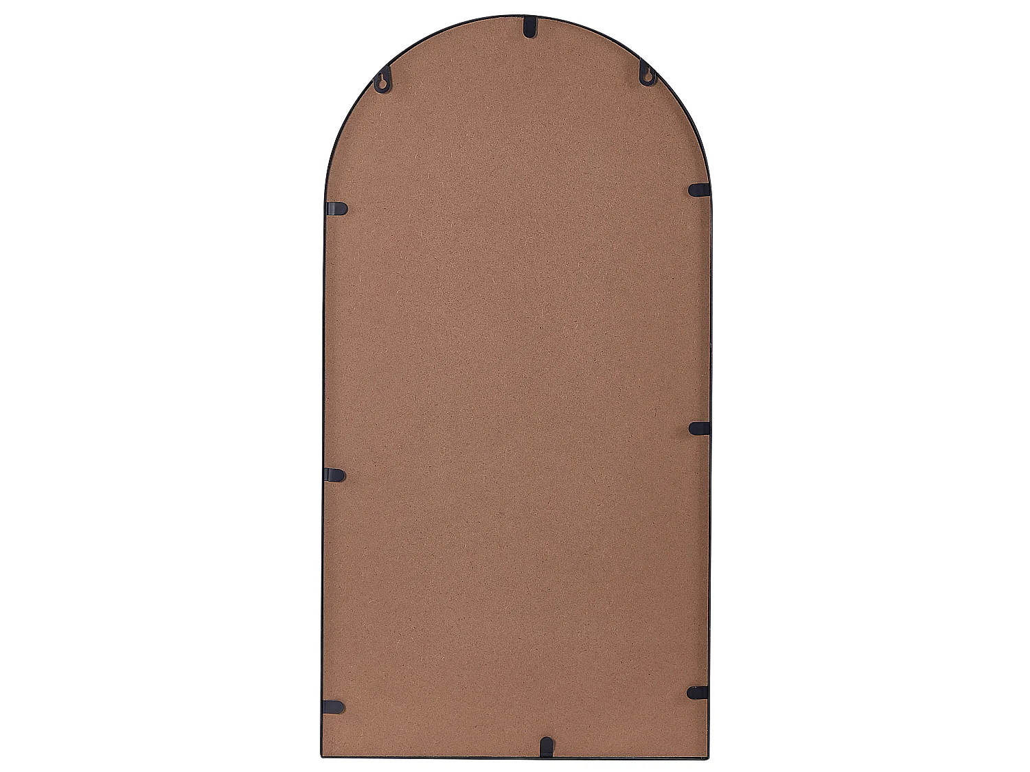 Miroir mural avec étagère DOMME 40 cm 67 cm Métal Noir