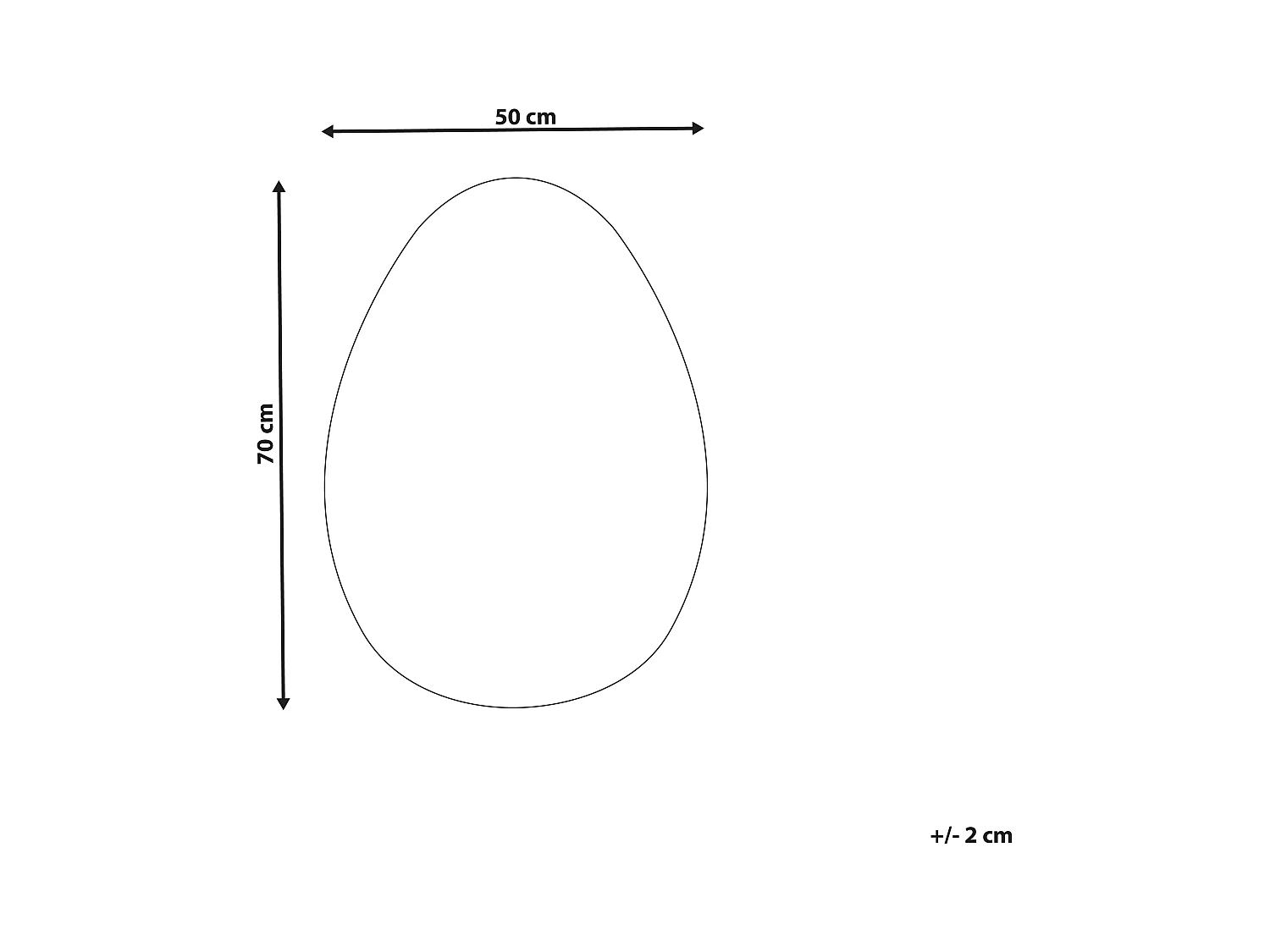 Espelho MONTRESOR 50 cm 70 cm Prateado