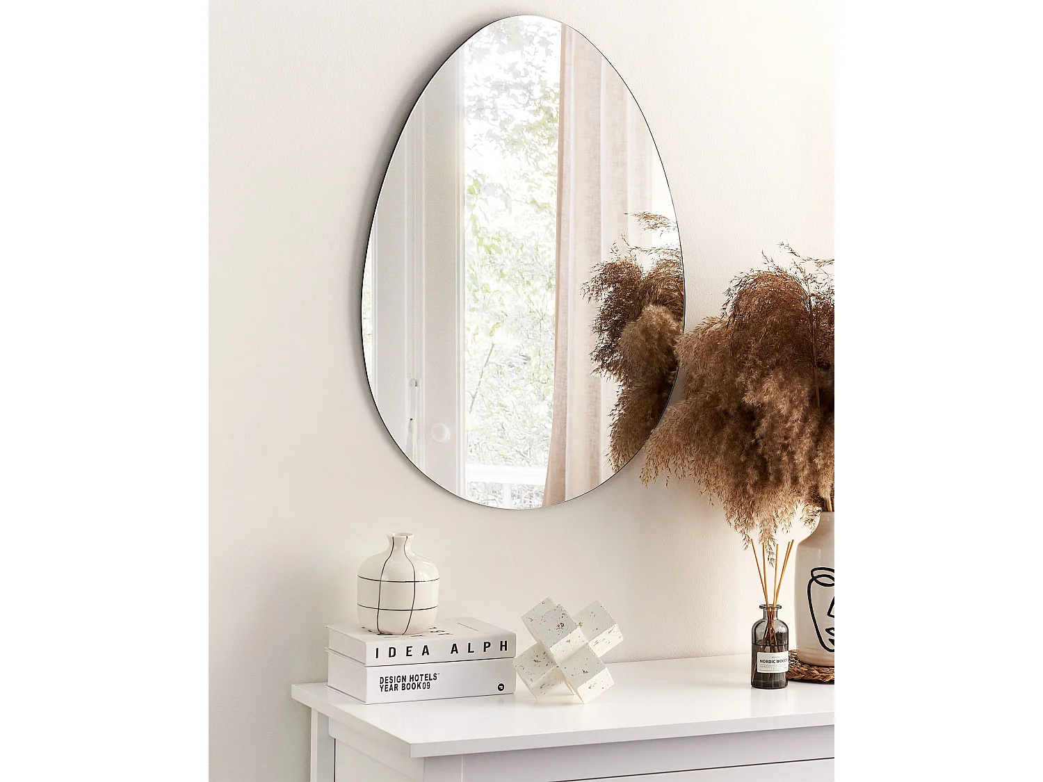 Miroir MONTRESOR 50 cm 70 cm Argenté