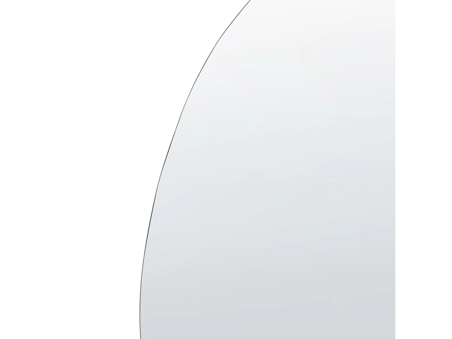 Deko-Wandspiegel silber oval 50 x 70 cm Wanddeko Modern Montresor