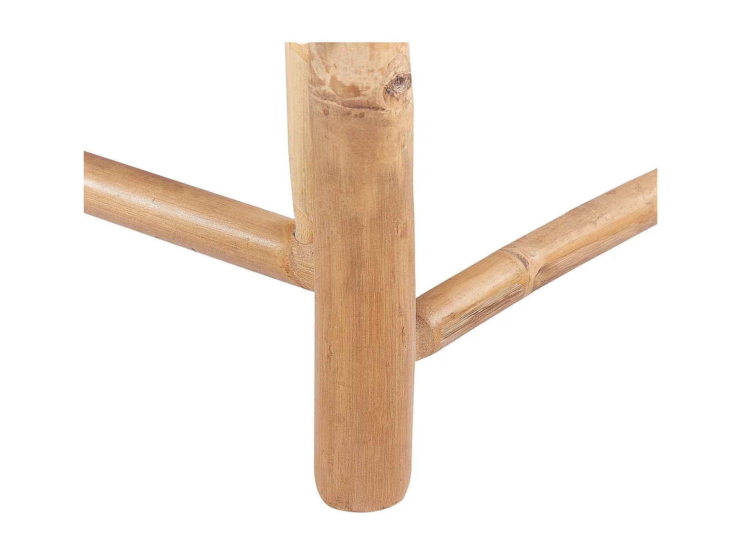 Leżak ogrodowy z poduszką LIGURE Rozkładany Drewno bambusowe Brązowy