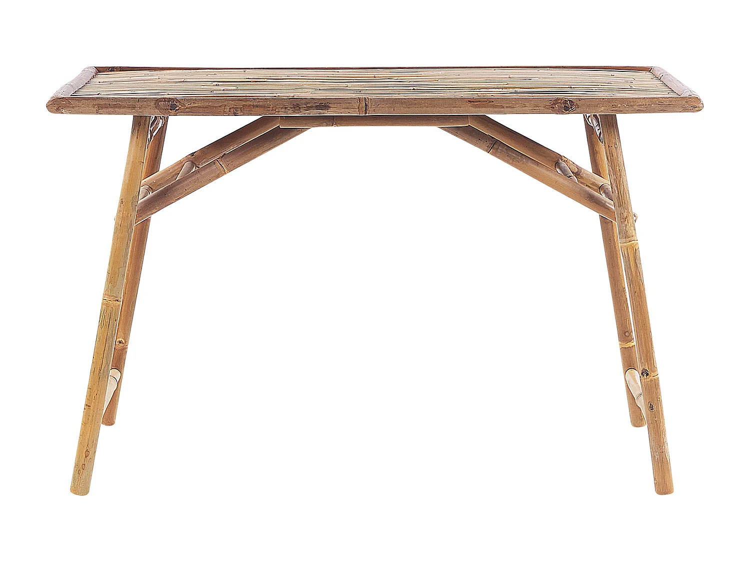 Table de salle à manger de jardin MOLISE 120 cm 69 cm Bambou Marron clair