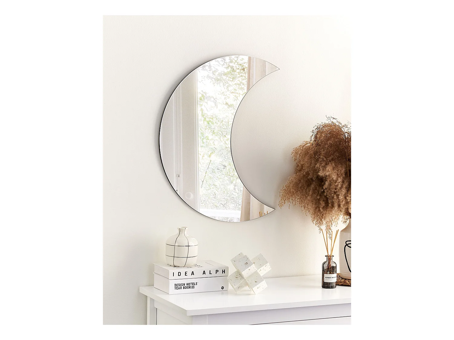 Wandspiegel PESMES 40 cm 60 cm Zilver