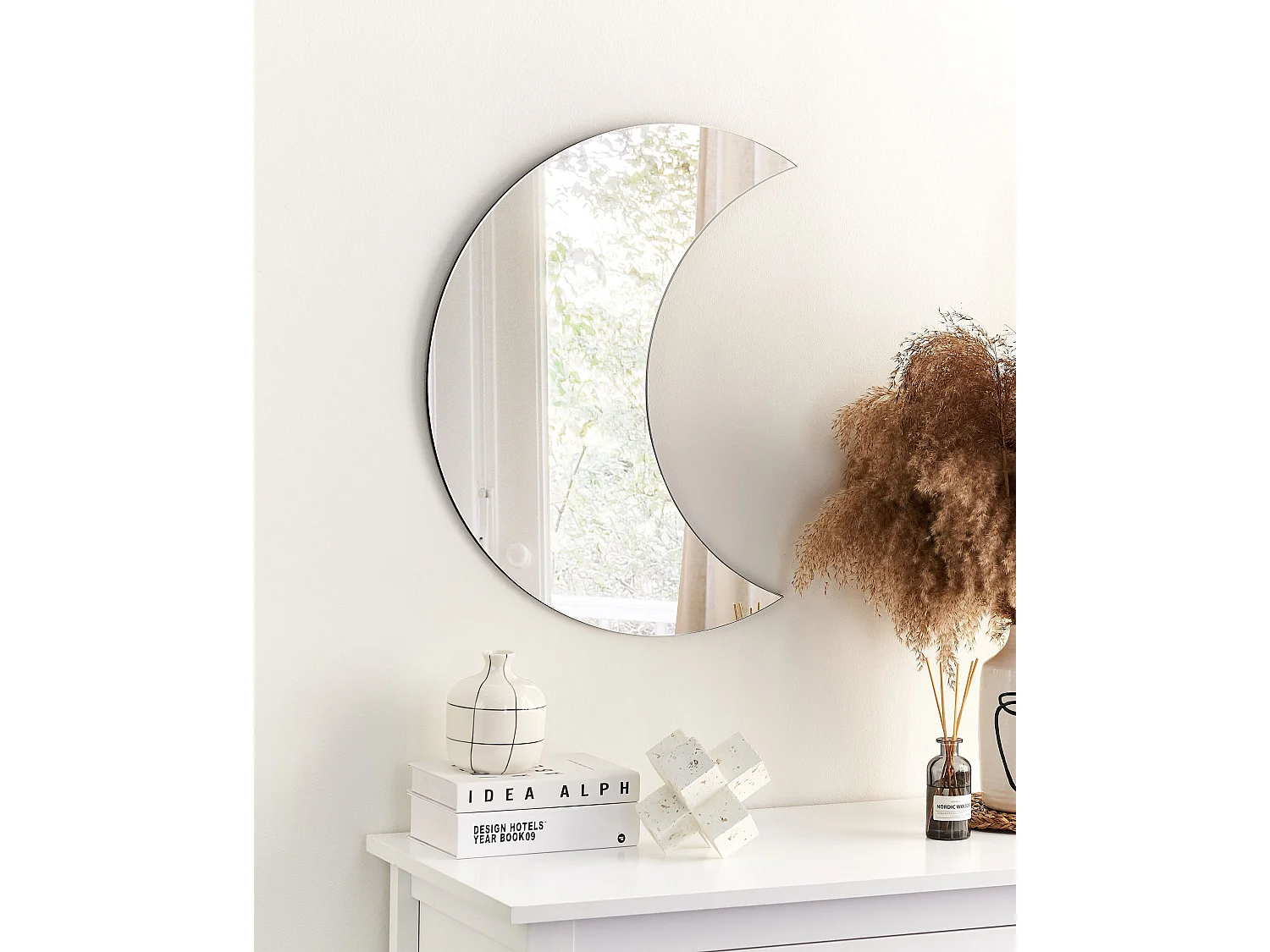 Miroir PESMES 40 cm 60 cm Argenté