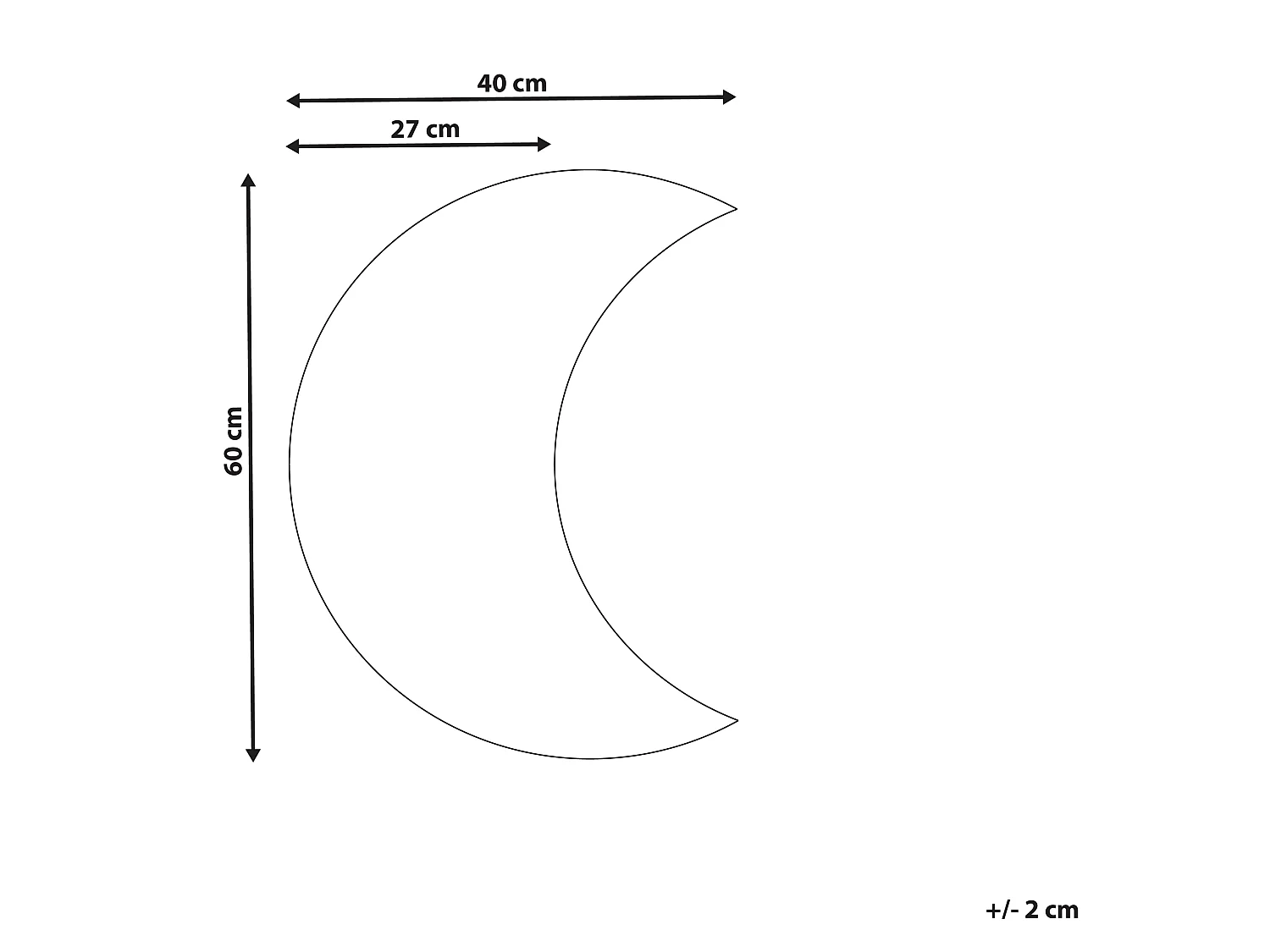 Miroir PESMES 40 cm 60 cm Argenté