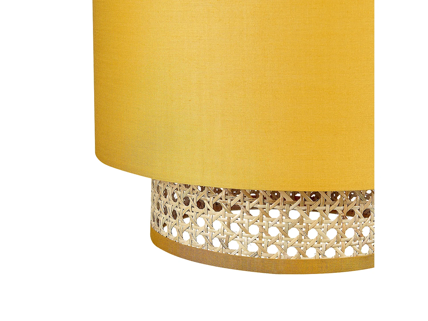 Lampe suspension BOERI Rotin Moutarde