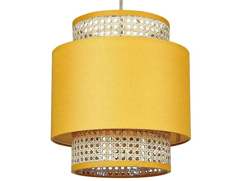 Lampadario BOERI Rattan Senape