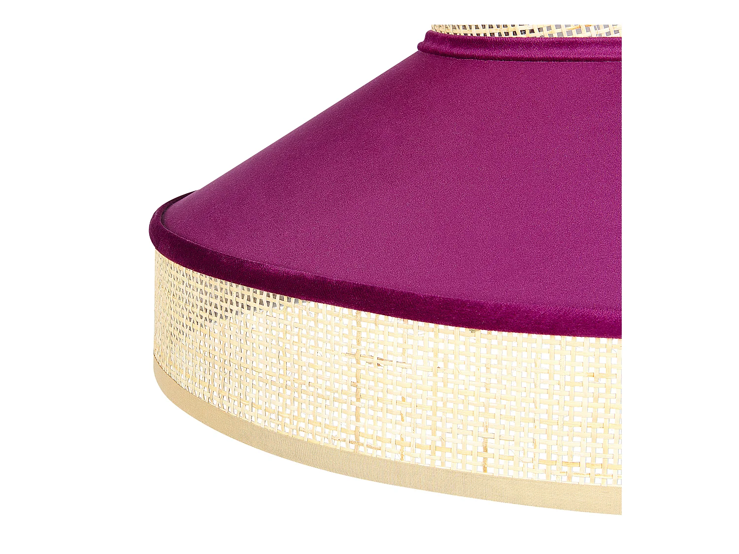 Hängelampe BATALI Rattan Fuchsia